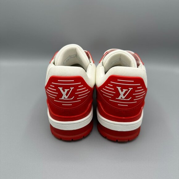 Louis Vuitton Trainers White/ Red Mens size 9 - Picture 5 of 5